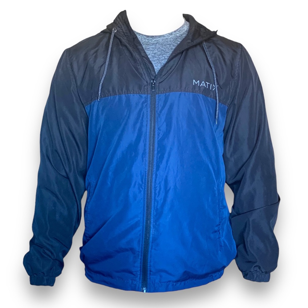 Matix large full zip hooded windbreaker